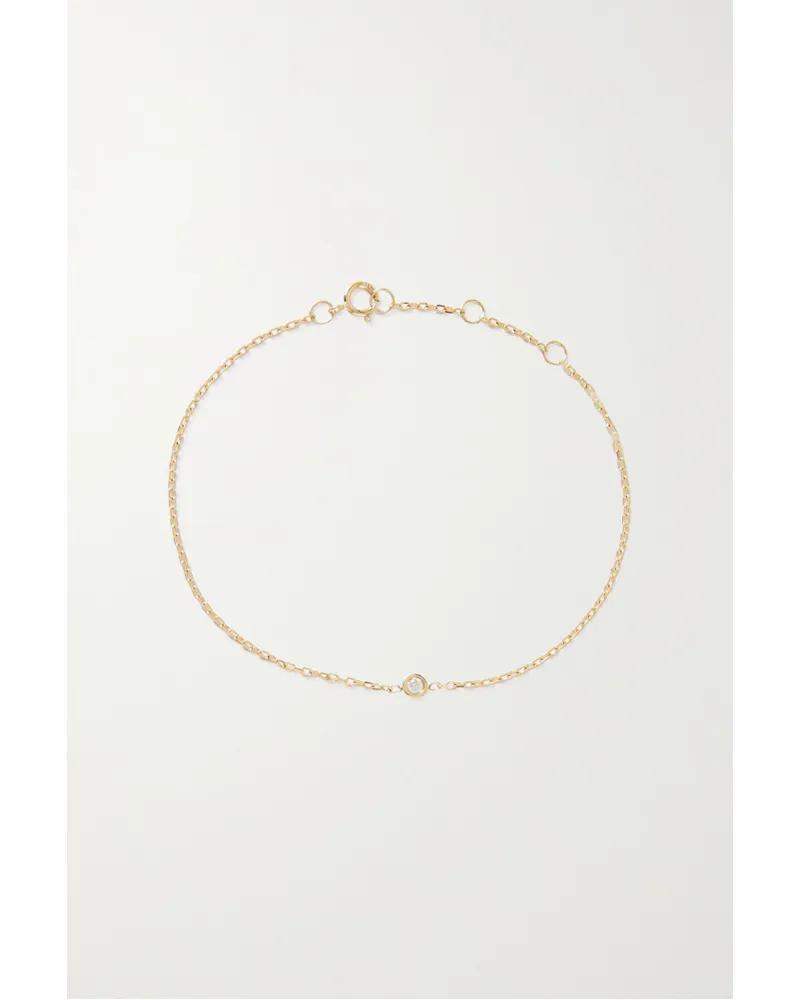 Stone & Strand Armband aus  mit Diamant Gold