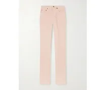 High-rise Slim-leg Jeans - Pink