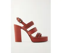 Alchemy Leather Platform Sandals - Brown