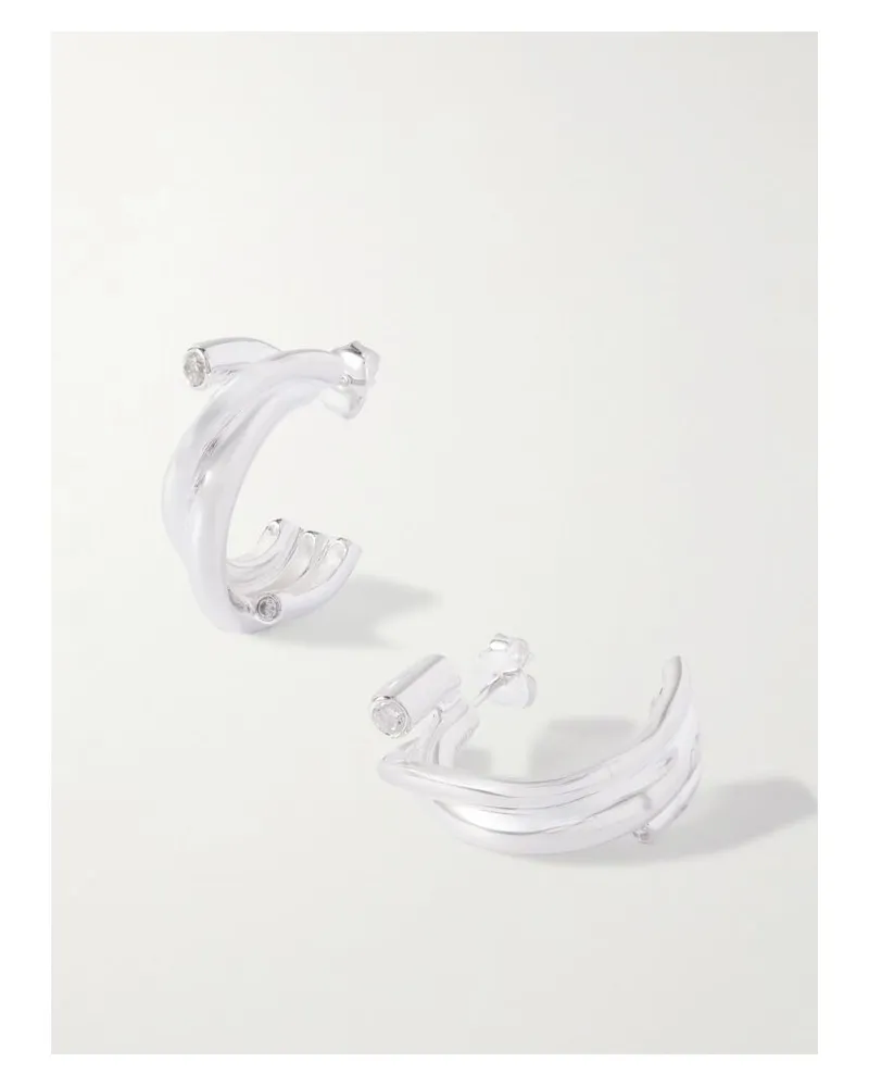 Completedworks Creolen Aus Silber Mit Cubic Zirkonia Silber