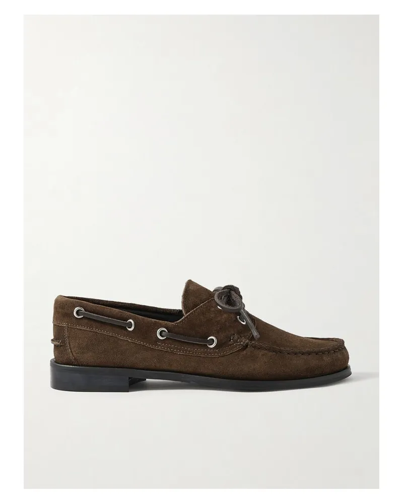 aeyde Harris Bootsschuhe Aus Veloursleder - Braun Braun