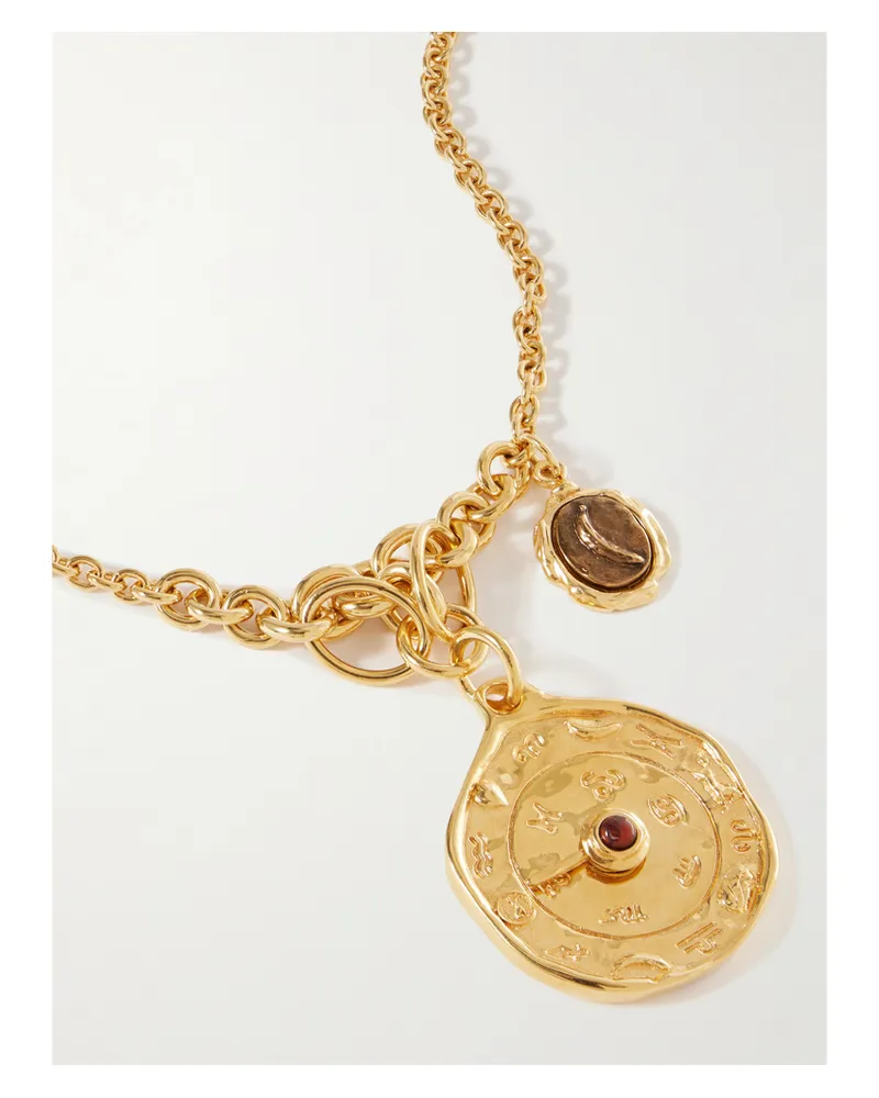 Chloé Goldfarbene Kette Mit Jaspis Gold