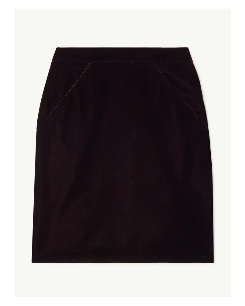 Tom Ford Minirock Aus Samt - Burgunder Burgunder