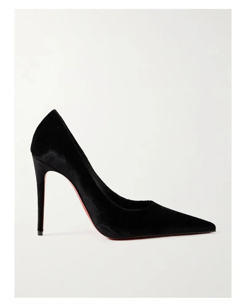 Christian Louboutin Kate Max 100 Pumps Aus Samt - Schwarz Schwarz