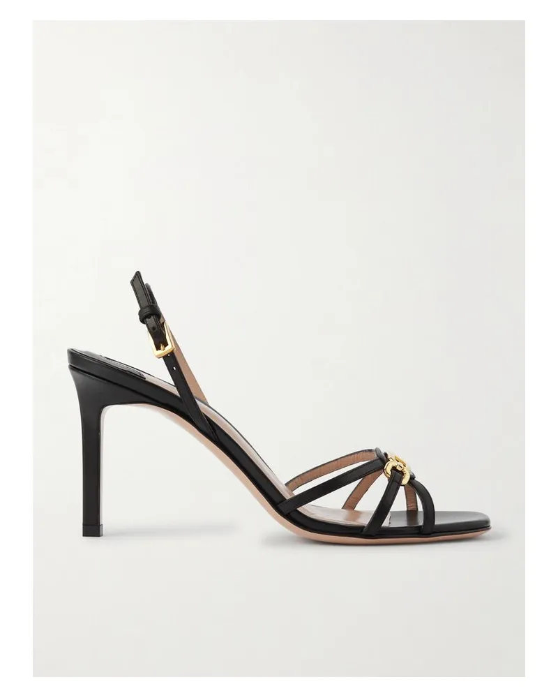 Tom Ford Sandalen Aus Leder Mit Verzierung - Schwarz Schwarz