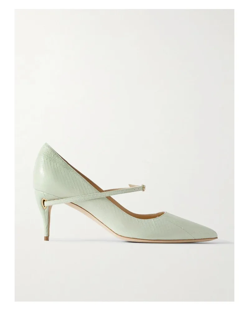 Jennifer Chamandi Lorenzo 65 Pumps Aus Elapheleder - Grün Grün