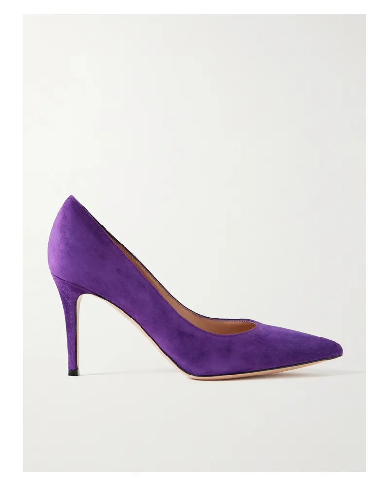 Gianvito Rossi Gianvito 85 Pumps Aus Veloursleder - Lila Lila