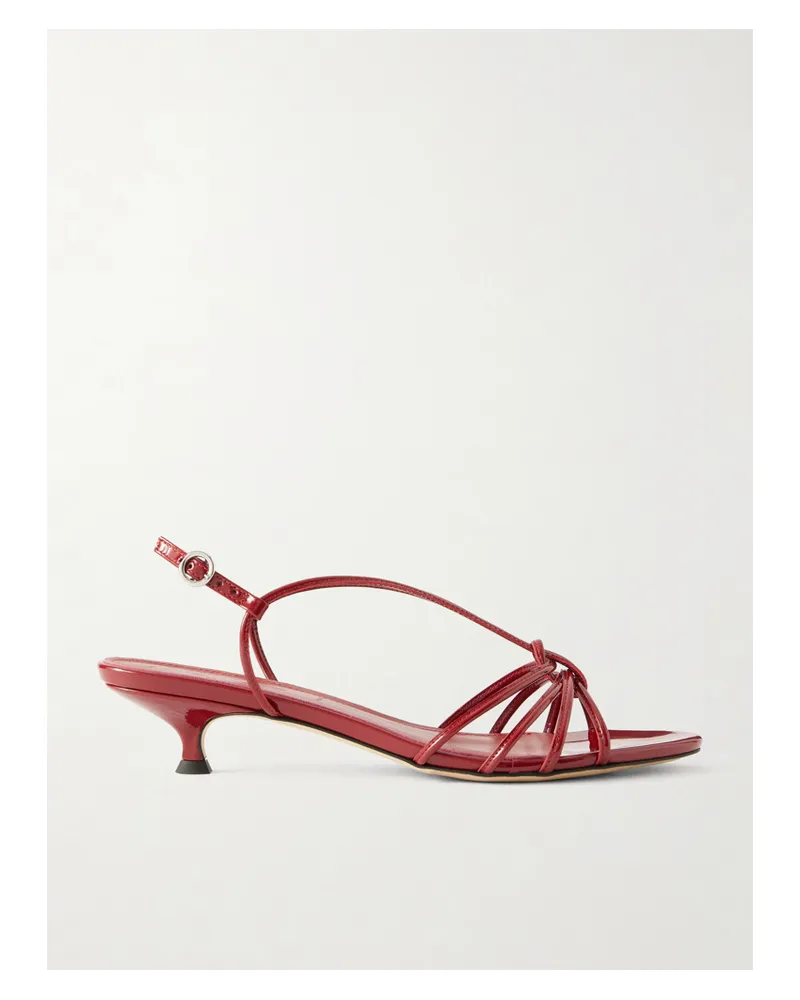 aeyde Amara Sandalen Aus Lackleder - Rot Rot
