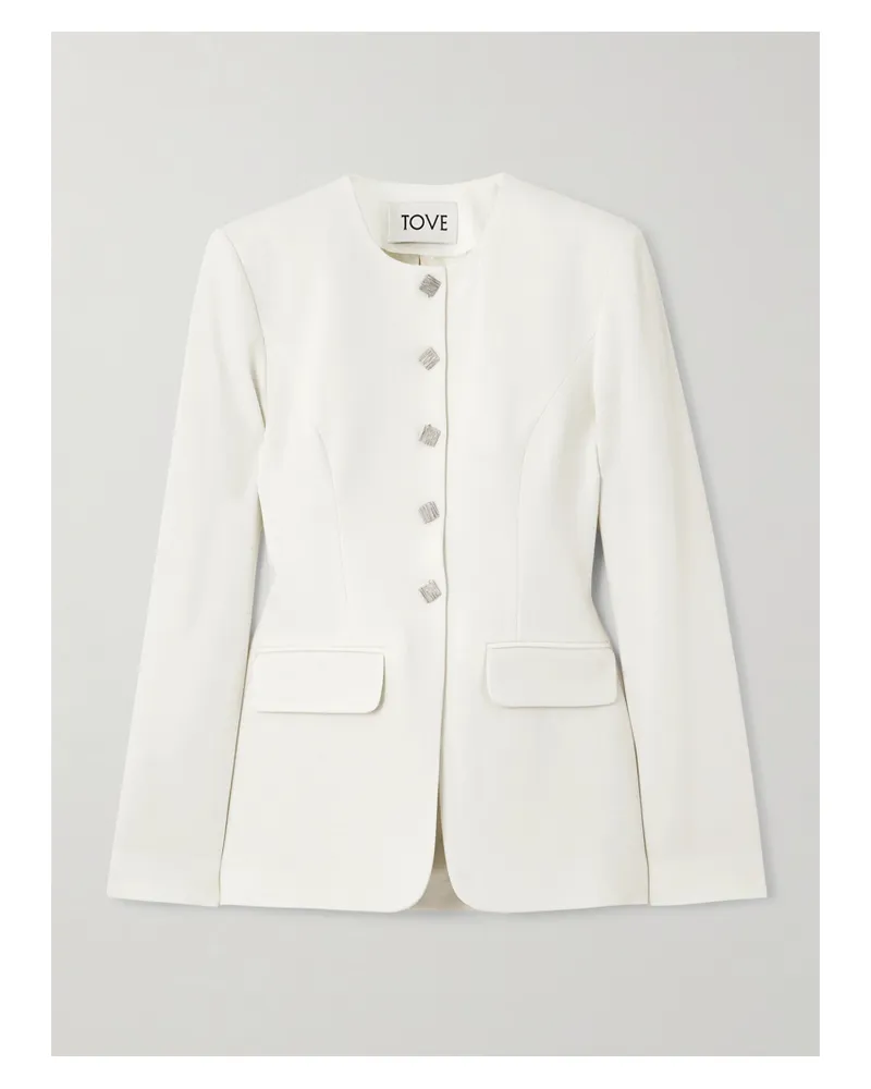 TOVE Moya Blazer Aus Woll-twill - Weiß Weiß