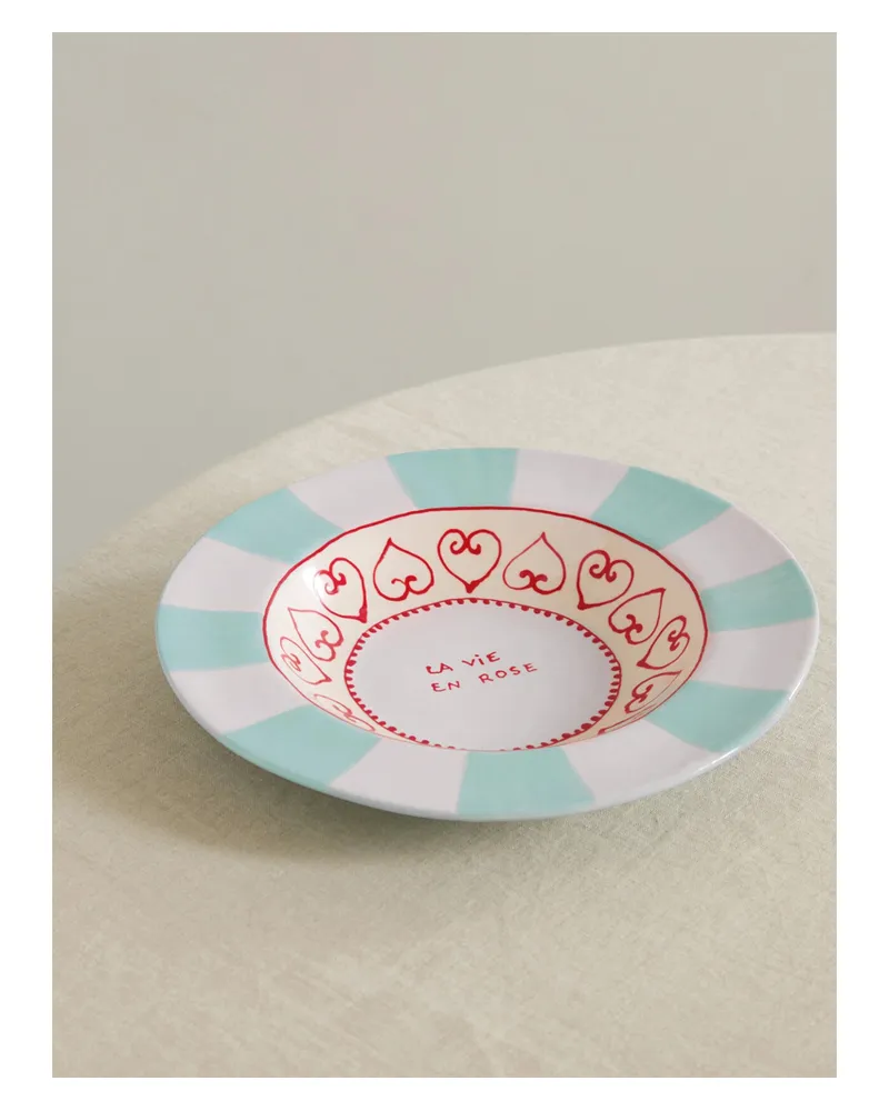 Laetitia Rouget La Vie En Rose 26 Cm Teller Aus Keramik - Creme Creme