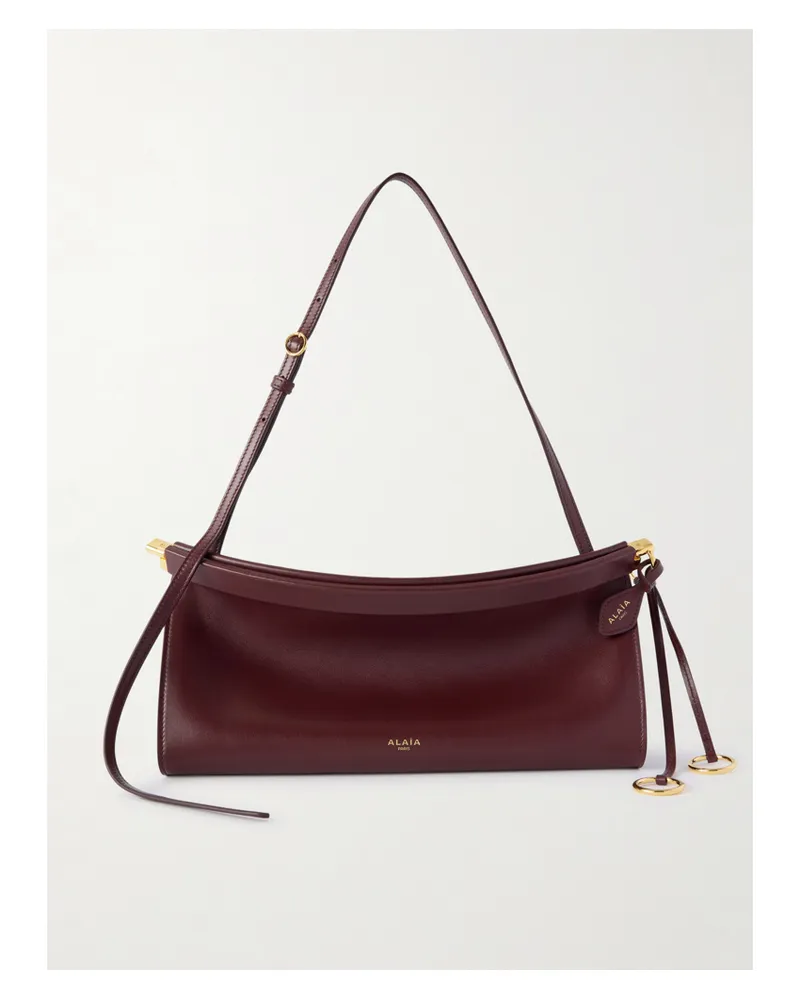 Alaïa Click E/w Mittelgroße Schultertasche Aus Leder - Burgunder Burgunder
