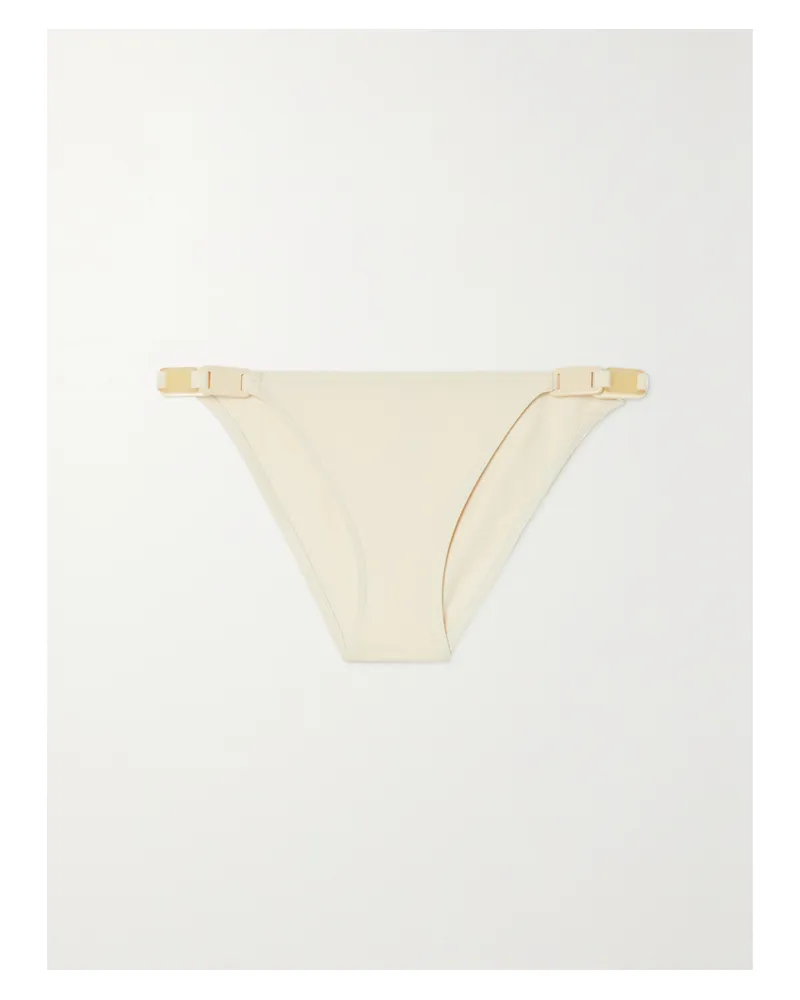 Eres Plexi Galet Bikini-höschen Mit Verzierungen - Weiß Weiß