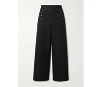 Sailor Wool-twill Straight-leg Pants - Black