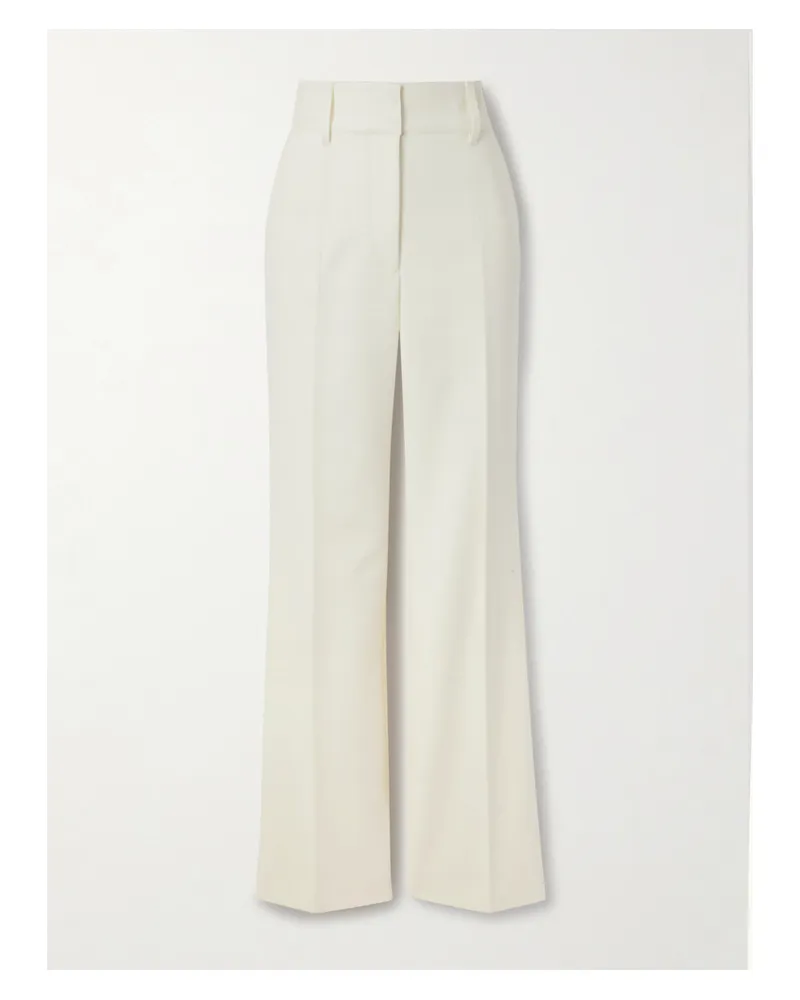 Gabriela Hearst Cecilia Hose Mit Geradem Bein Aus Wolle - Elfenbein Elfenbein
