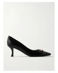 Ferragamo Bria Pumps aus Leder mit Verzierung Schwarz