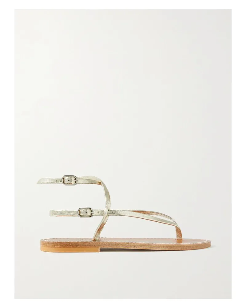 K.Jacques  Net Sustain Abako Sandalen Aus Metallic-leder - Gold Gold