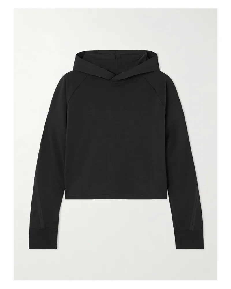 ON Studio Verkürzter Hoodie Aus Jersey - Schwarz Schwarz