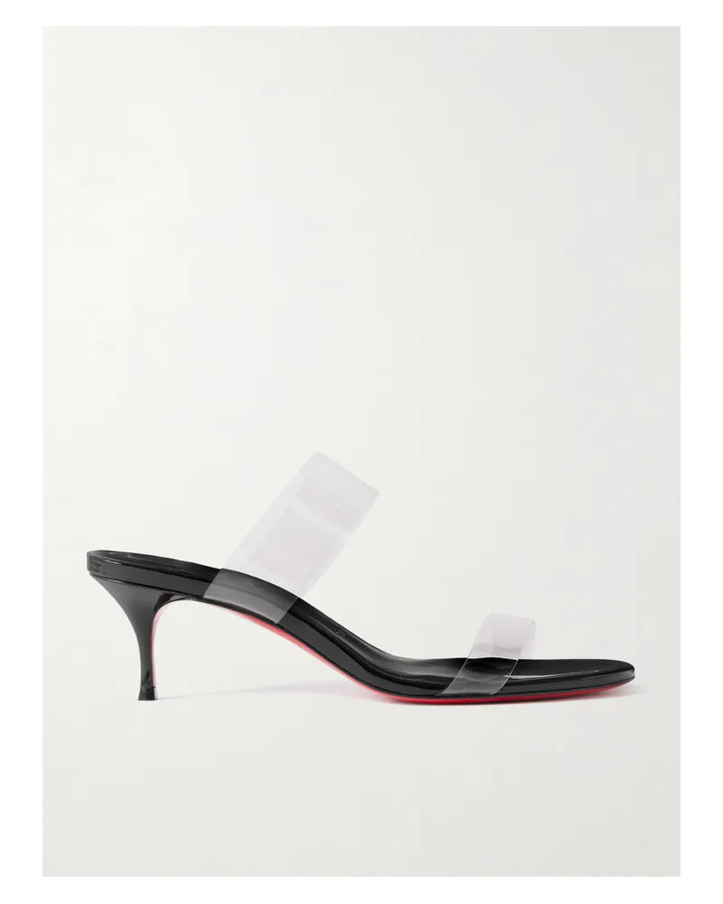 Christian Louboutin Just Nothing 55 Mules Aus Pvc - Schwarz Schwarz