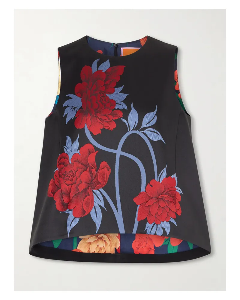 La DoubleJ La Scala Floral-jacquard Top - Multi Multi