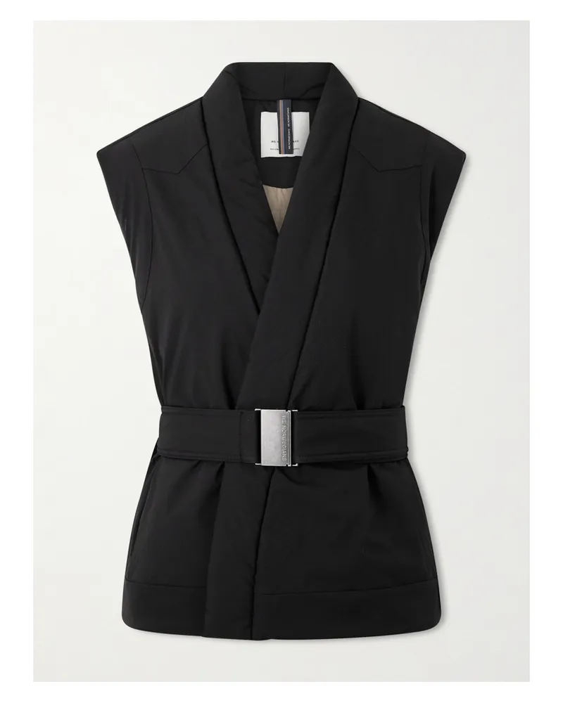 WE NORWEGIANS Western Skiweste Mit Gürtel Und Fransen - Schwarz Schwarz