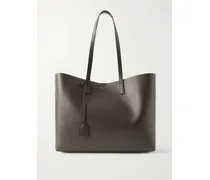 East/west Leather Tote - Green