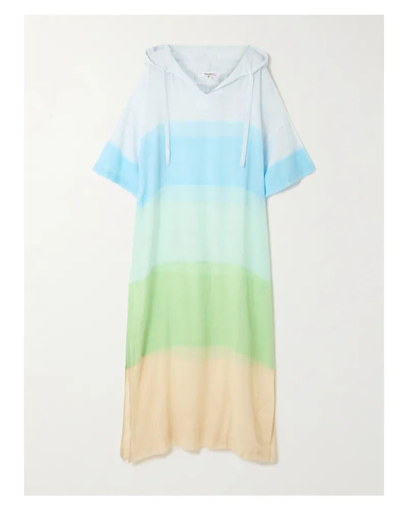 lemlem Beritu Hooded Striped Cotton-blend Dress - Multi Multi