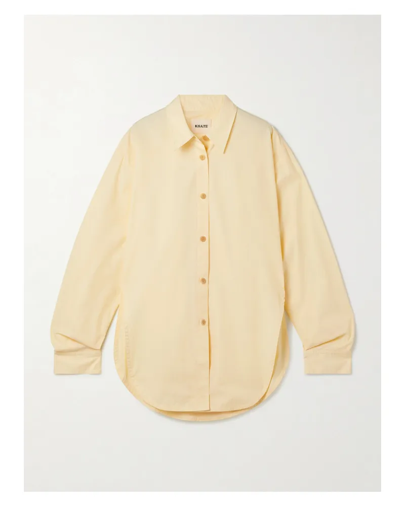 KHAITE Goya Hemd Aus Baumwollpopeline - Gelb Gelb