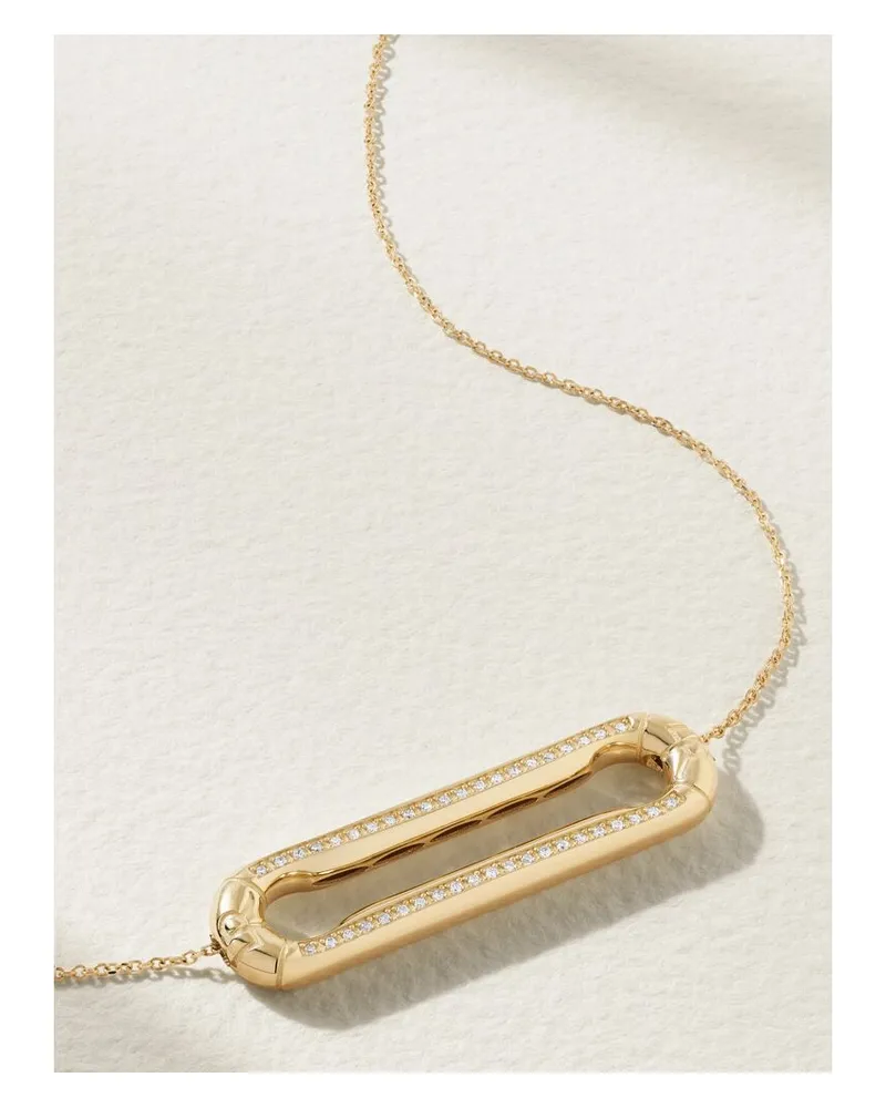 Lauren Rubinski Kette Aus 14 Karat Gold Mit Diamanten Gold