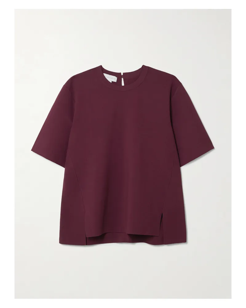 Stella McCartney T-shirt Aus Strick - Burgunder Burgunder
