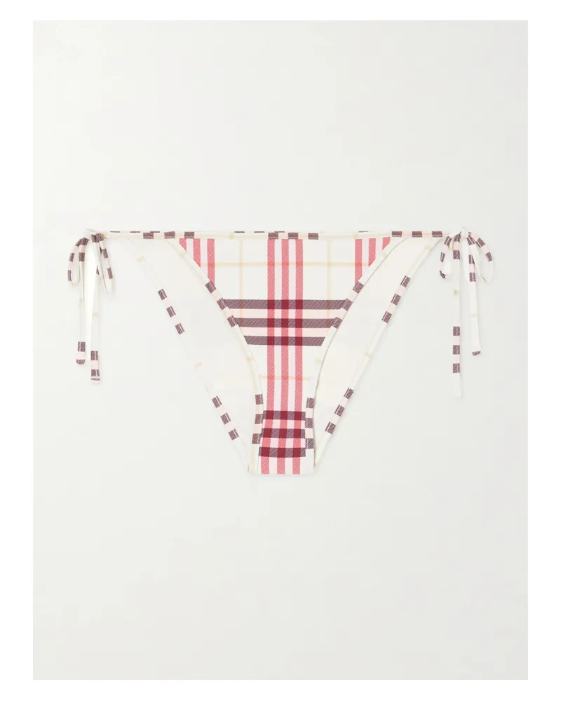 Burberry Sadie Checked Bikini Briefs - Pink Pink