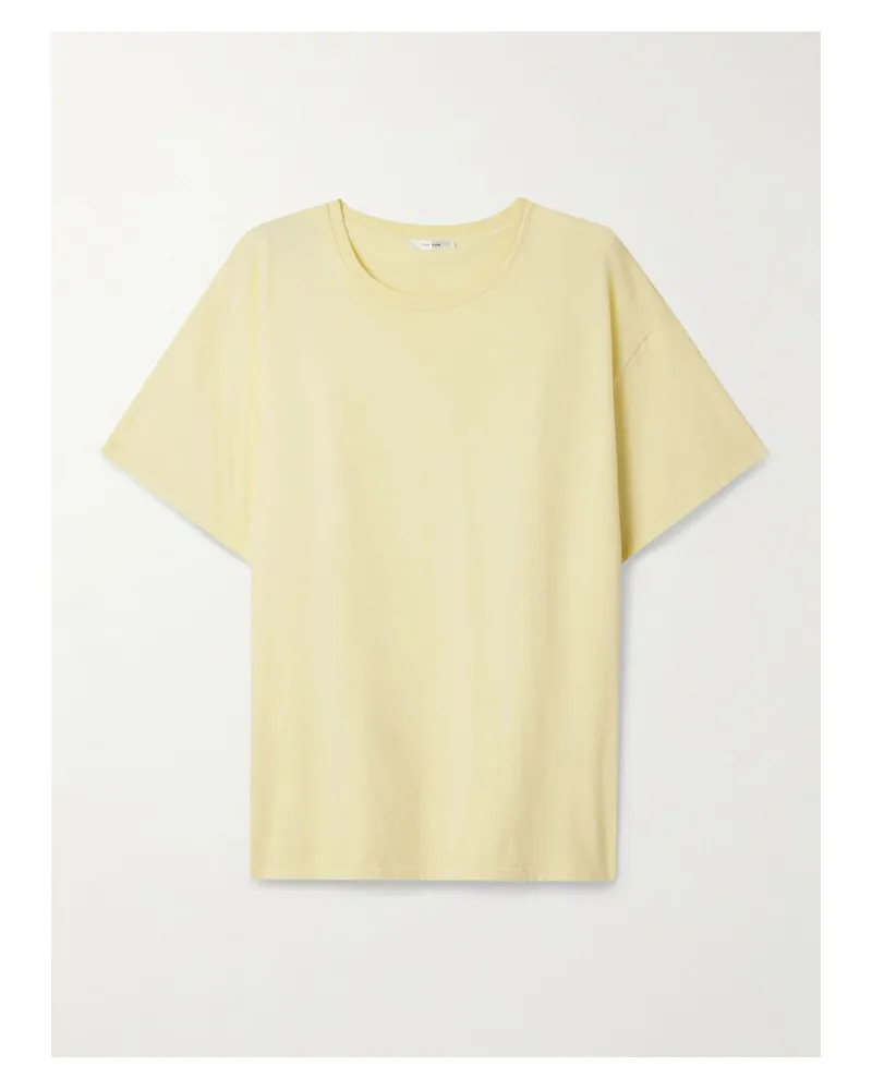 The Row Nadina Oversized-t-shirt Aus Baumwoll-jersey - Gelb Gelb