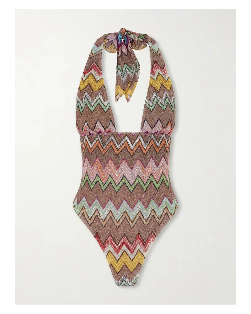Missoni Striped Metallic One-piece Swimsuit - Multi Multi