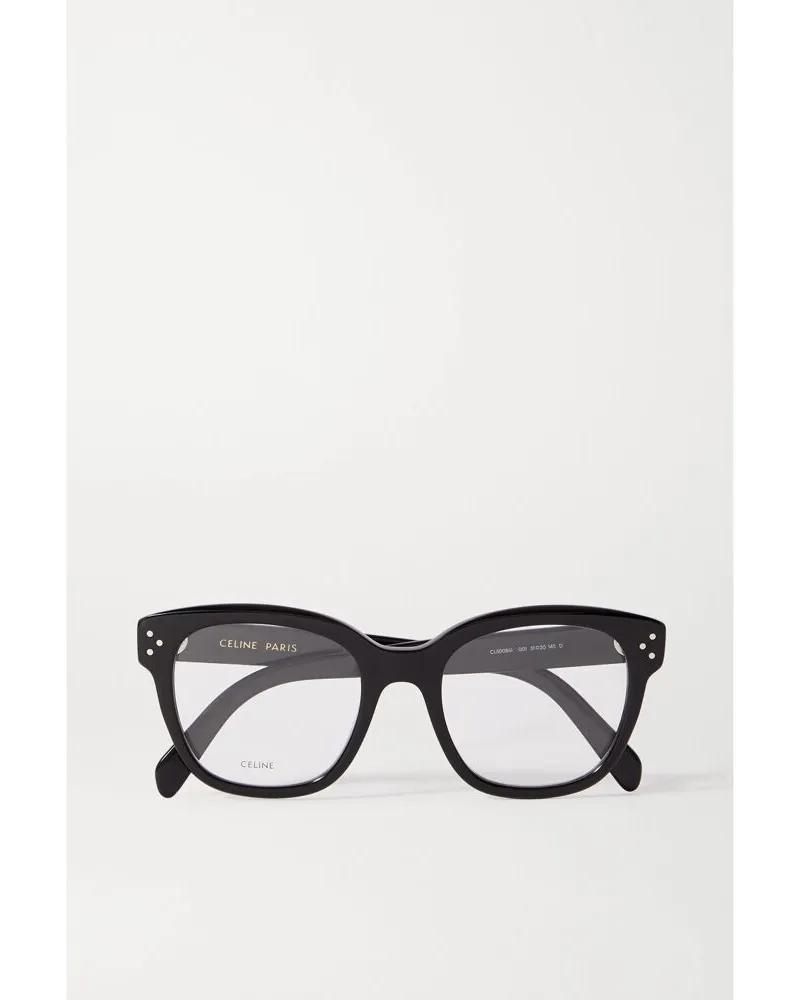 Celine Oversized-brille Mit Eckigem Rahmen Aus Azetat - Schwarz Schwarz