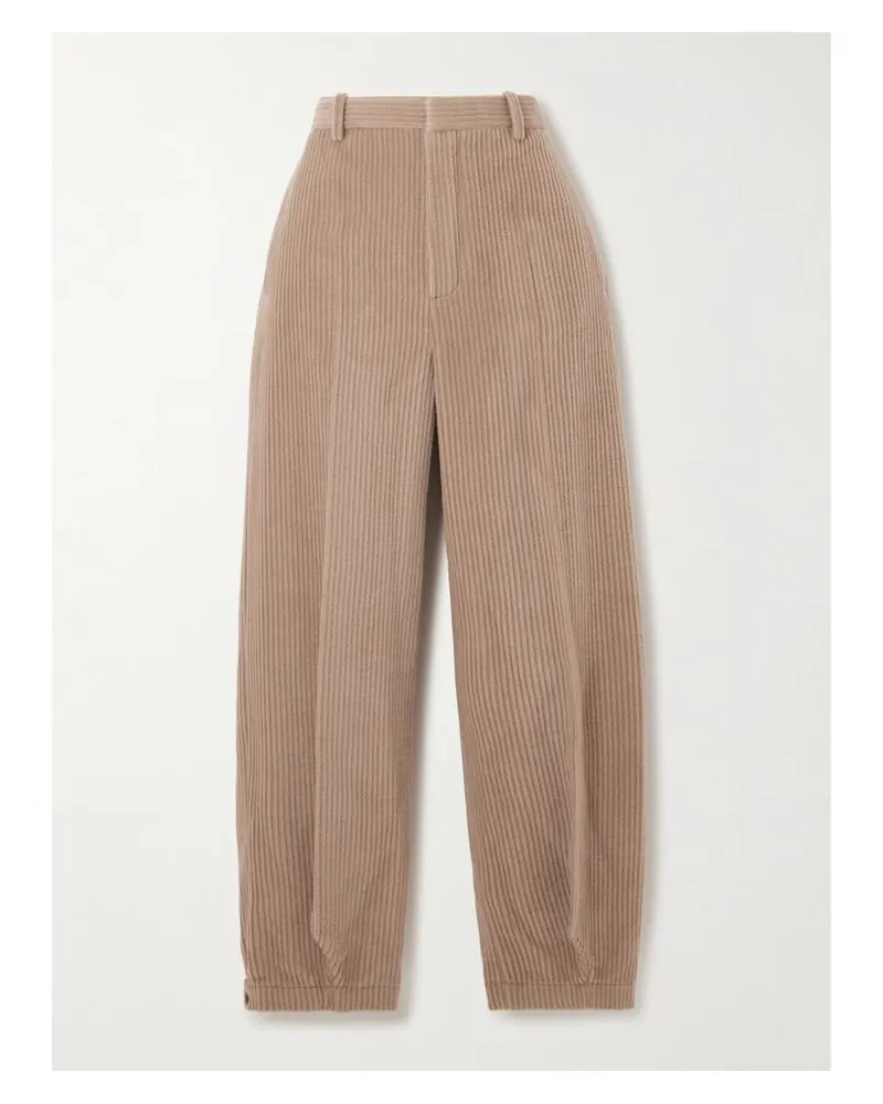 Loro Piana Verkürzte Hose Aus Cord Aus Einer Baumwoll-kaschmirmischung - Neutral Neutral