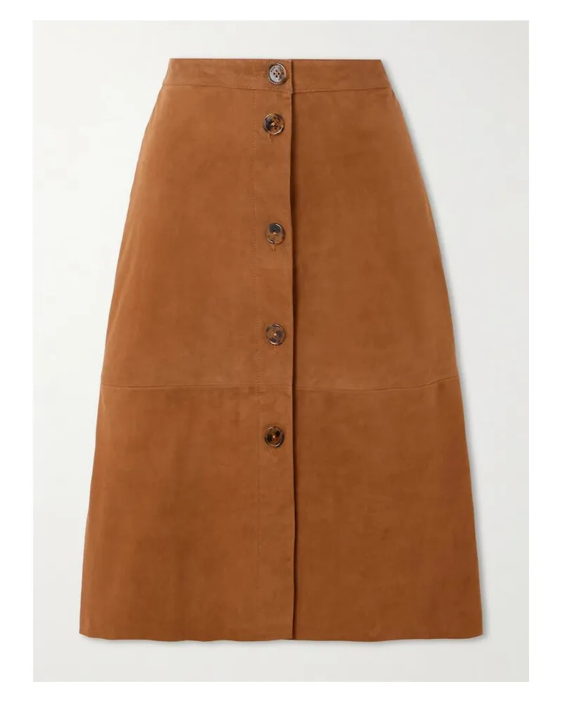 Blazé Milano Viva Appaloosa Midirock Aus Veloursleder - Braun Braun