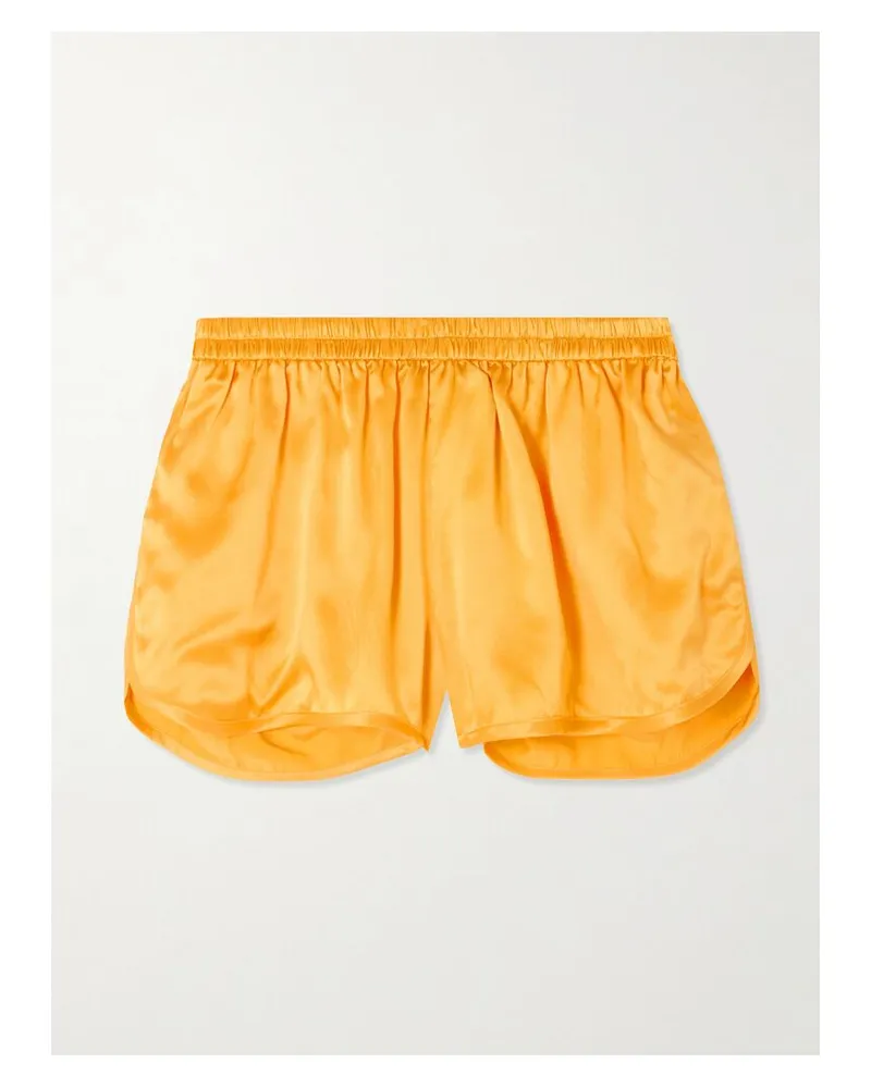 Christopher Esber Jason Shorts Aus Seidensatin - Orange Orange