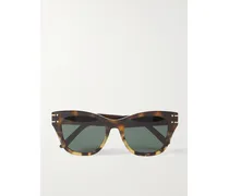 Diorsignature B4i Sonnenbrille Mit Eckigem Rahmen Aus Azetat In Hornoptik