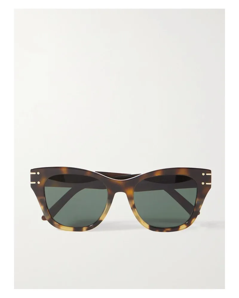 Dior Diorsignature B4i Sonnenbrille Mit Eckigem Rahmen Aus Azetat In Hornoptik Horn