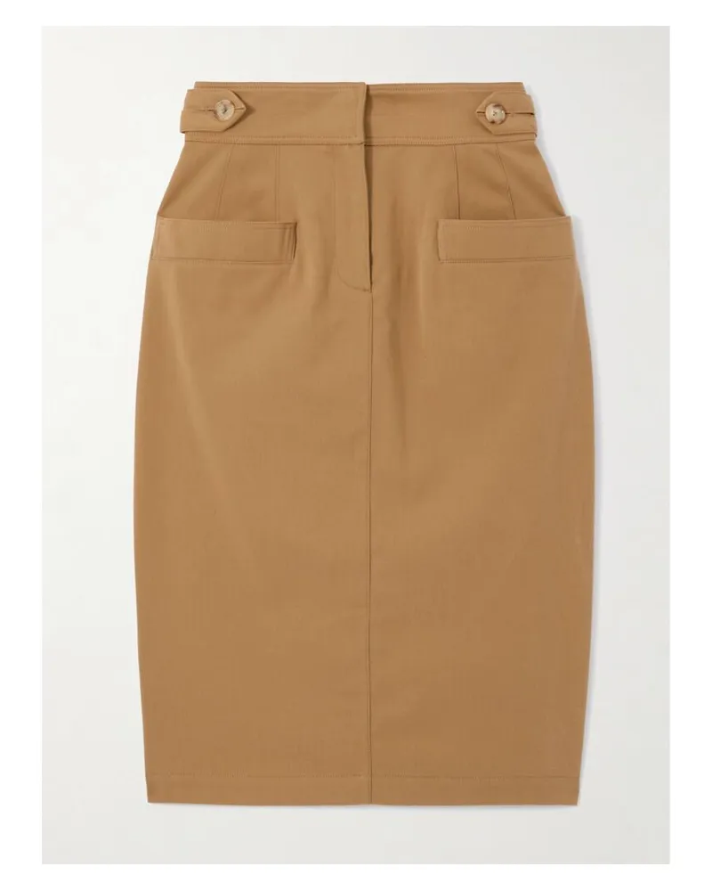 Chloé Midirock Aus Baumwoll-twill - Braun Braun