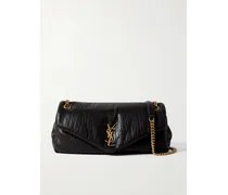 Calypso Medium Padded Leather Shoulder Bag - Black
