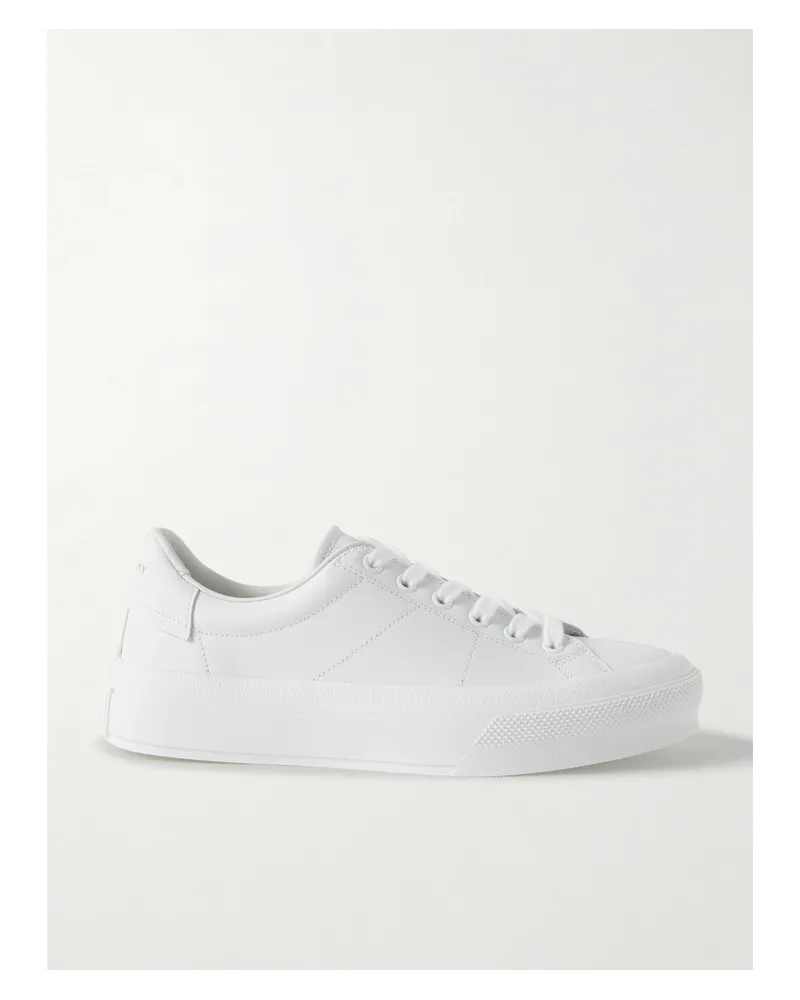 Givenchy City Court Sneakers aus Leder mit Logodetail Weiß