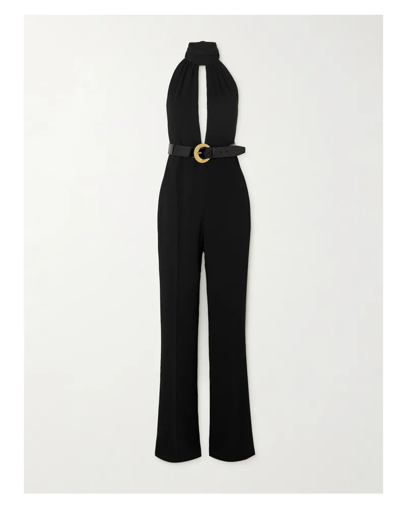 Tom Ford Neckholder-jumpsuit aus Stretch-jersey Schwarz