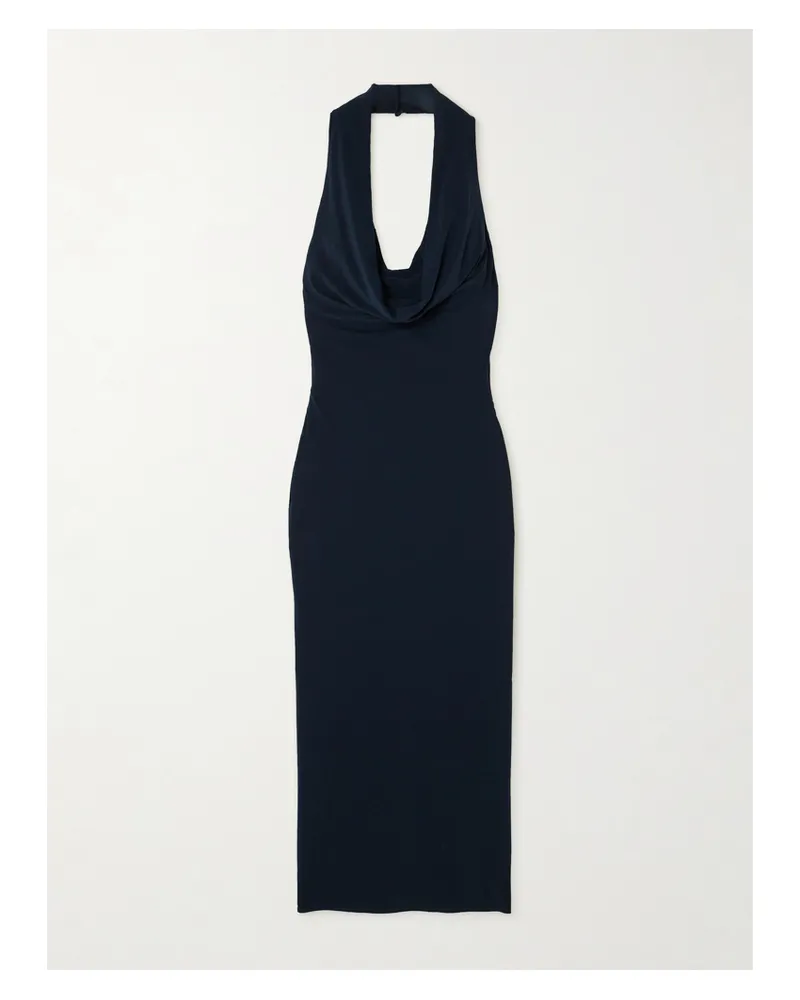 Magda Butrym Neckholder-midikleid Aus Stretch-jersey - Blau Blau