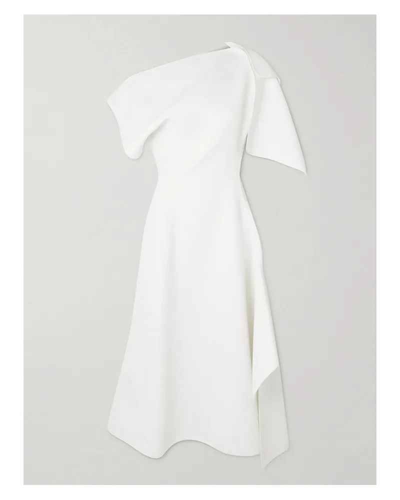 Maticevski Diadem Asymmetrisches Kleid Aus Crêpe - Weiß Weiß