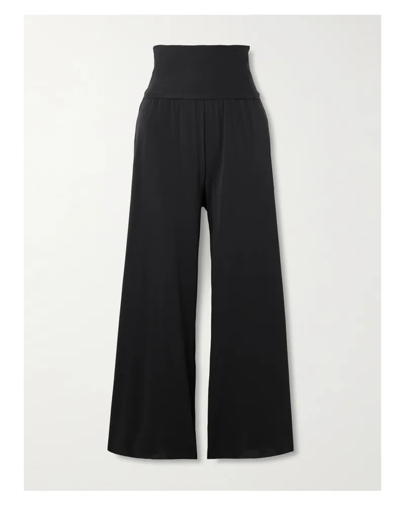 Eres Les Essentiels Dao Convertible Wide-leg Pants - Black Black