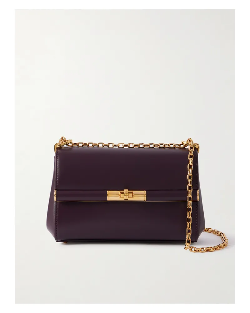 Dolce & Gabbana Marlene Schultertasche Aus Leder Mit Verzierung - Lila Lila