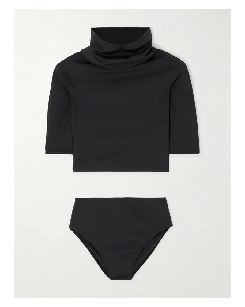 Alaïa Trikini Mit Kapuze - Schwarz Schwarz