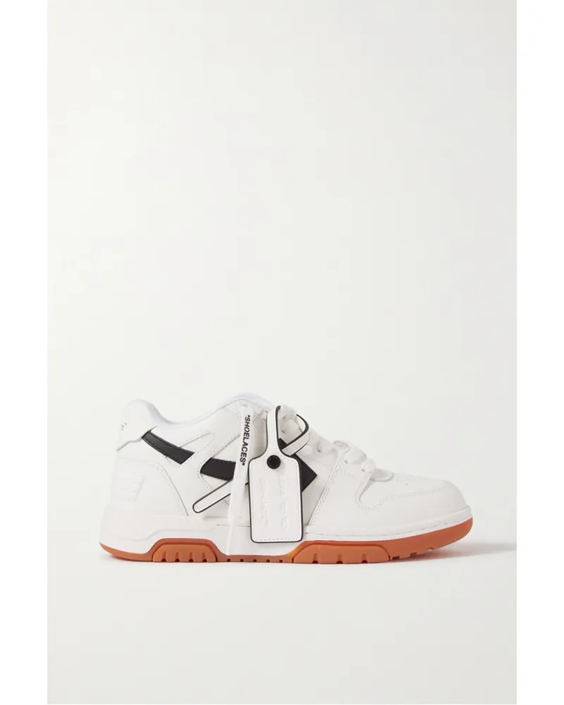 OFF-WHITE Out Of Office Sneakers aus Leder Weiß