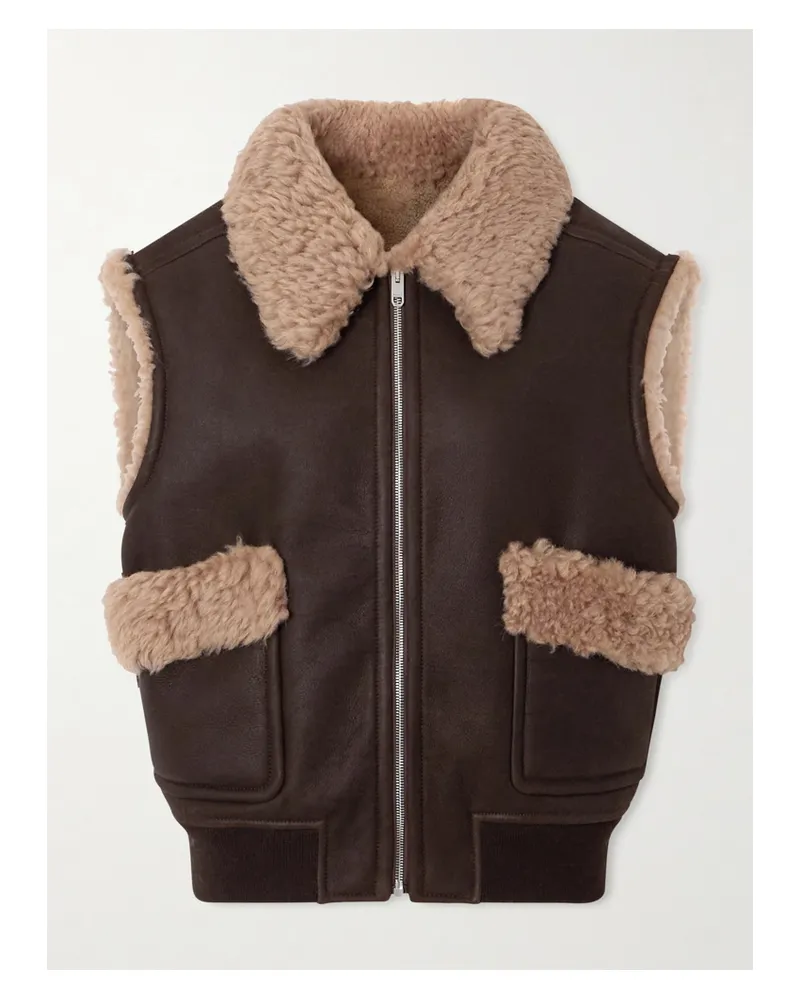 Bally Weste Aus Shearling - Braun Braun