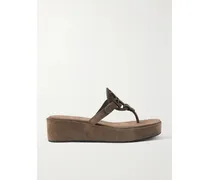 Miller Wedges Aus Veloursleder Mit Cut-outs - Braun